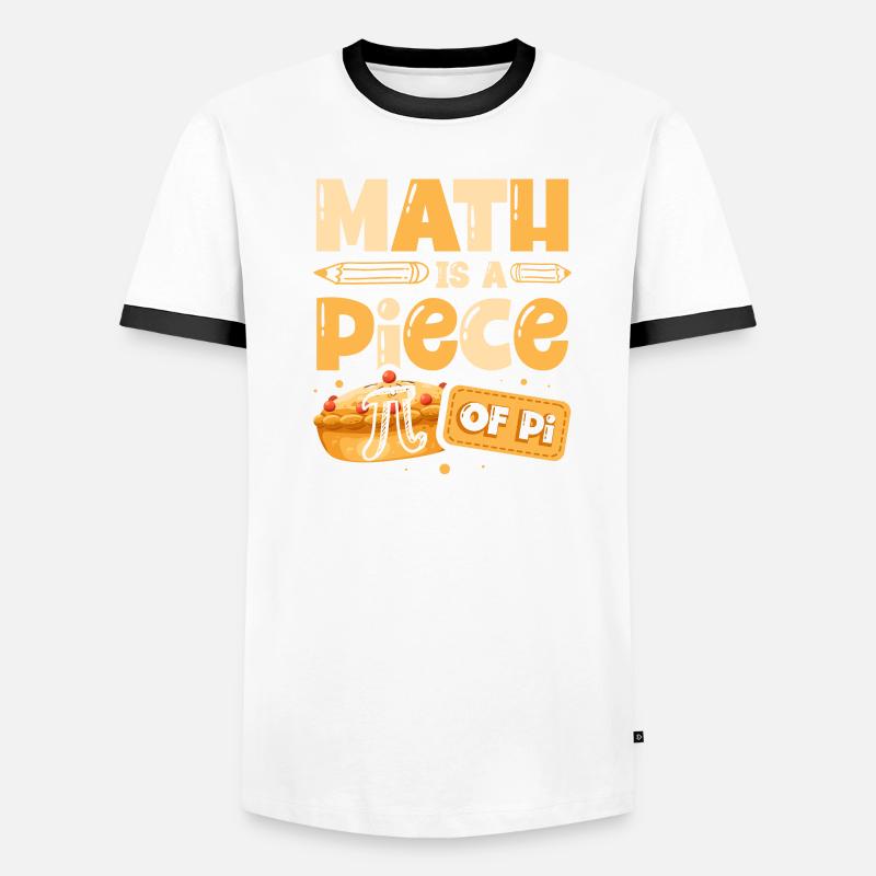 Math est un mathématicien enseignant de mathématiques pi T-shirt contrasté Homme