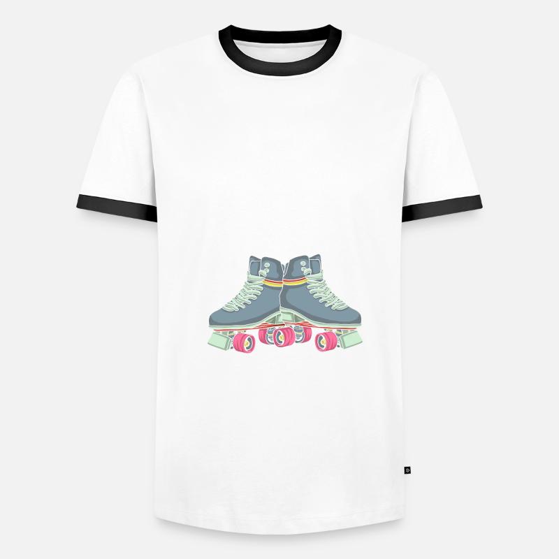 Inline Skater Männer Kontrast-T-Shirt