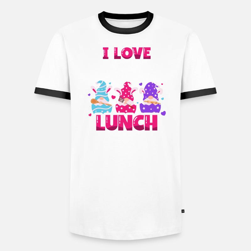 Ich Liebe Es, Eine Mittagsfrau Zu Sein Cafeteria Männer Kontrast-T-Shirt