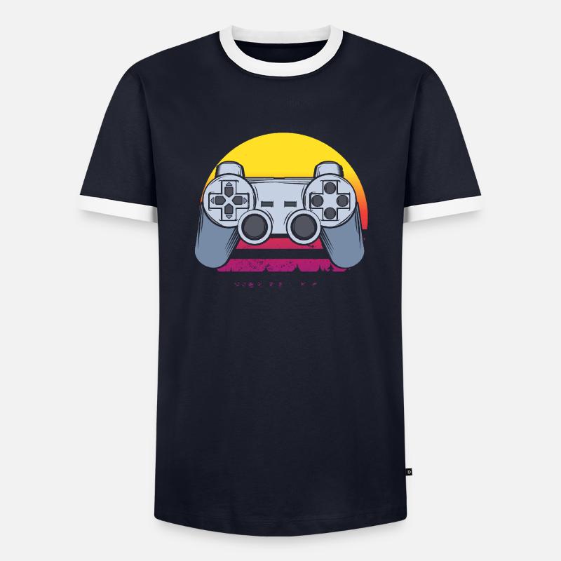 Pari T-shirt contrasté Homme