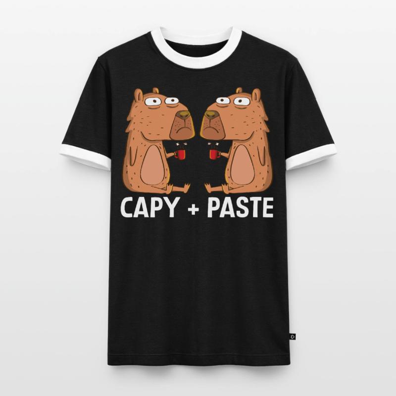 Programmierer Wombat Software Computer PC Männer Kontrast-T-Shirt