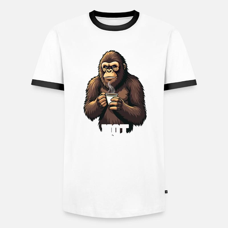Squatch Before Coffee Doesn't Happen Funnily Men's Ringer Shirt