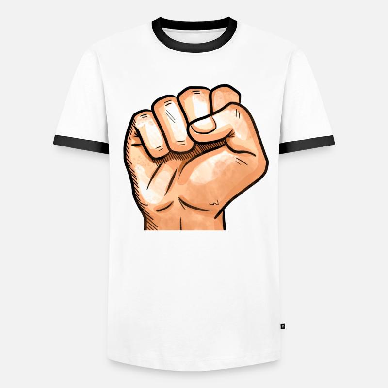 Faust Männer Kontrast-T-Shirt