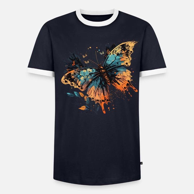 Joli papillon T-shirt contrasté Homme