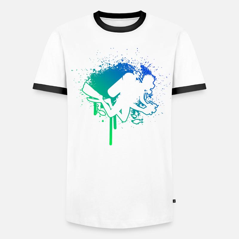 Plongeur Plongée Libre Plongée Homme T-shirt contrasté Homme