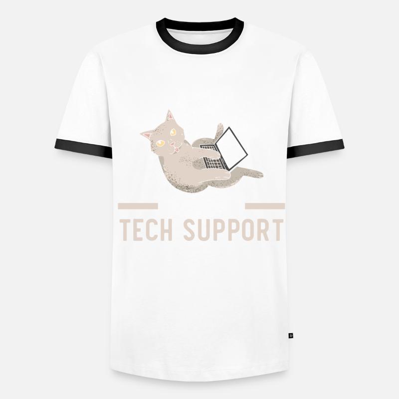 Keine Sorge, ich bin vom technischen Support Männer Kontrast-T-Shirt