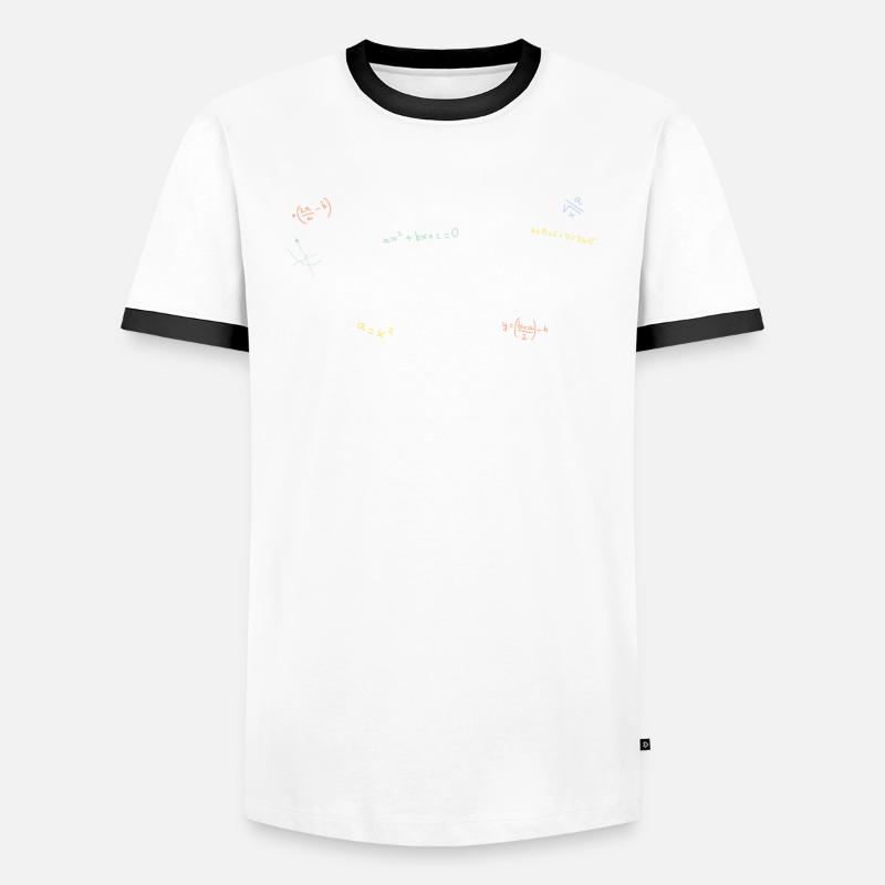 Mathe Regeln komplex einfach Männer Kontrast-T-Shirt