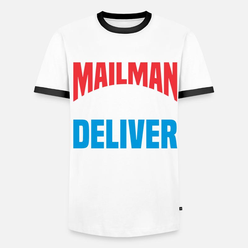 Postman Postman Letter Parcel Service Gift T-shirt contrasté Homme