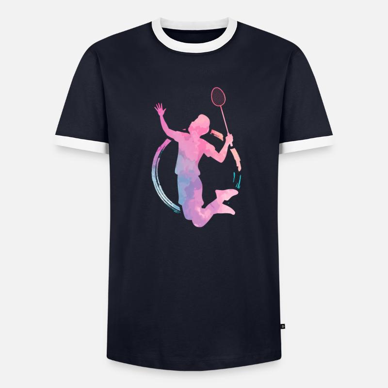 Passe-temps de badminton T-shirt contrasté Homme