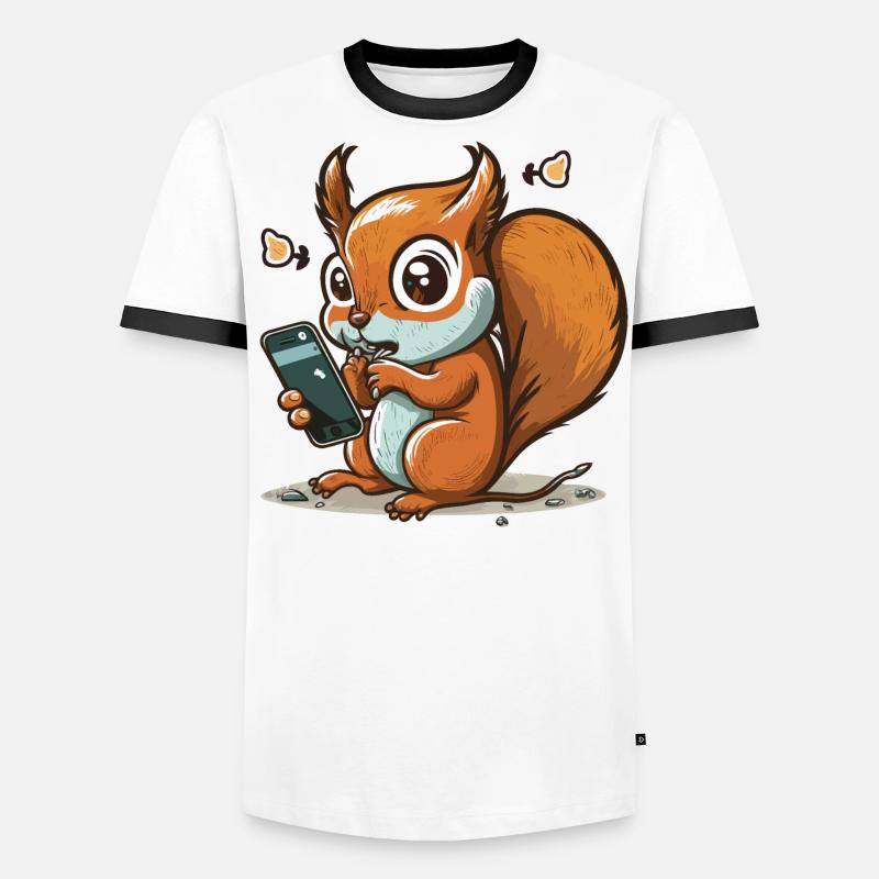 Scroll On, Squirrel! Men's Ringer Shirt