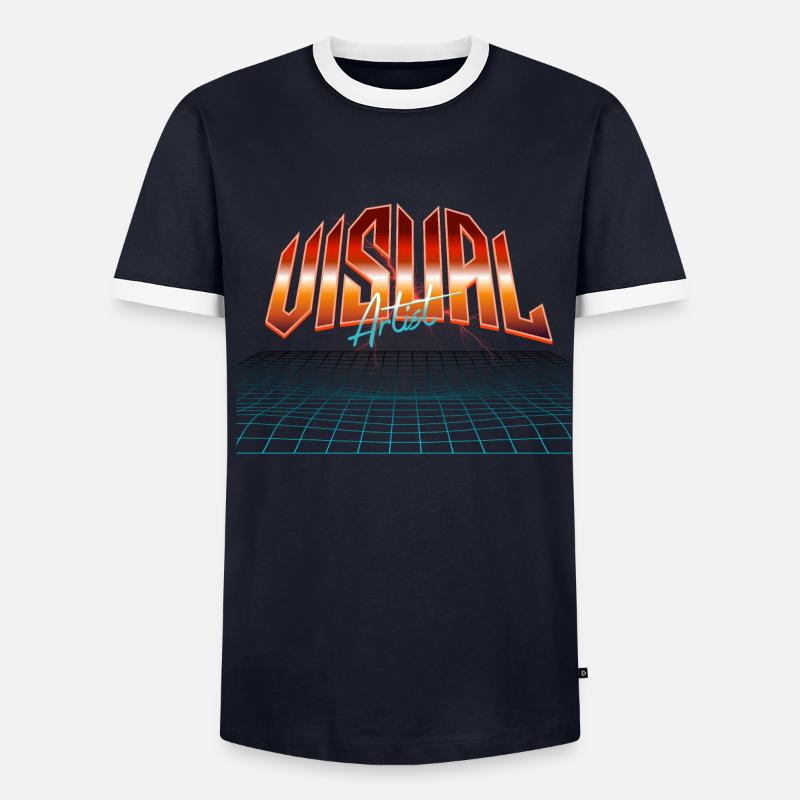 Plasticien T-shirt contrasté Homme