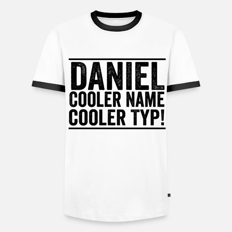 Prénom Daniel T-shirt contrasté Homme