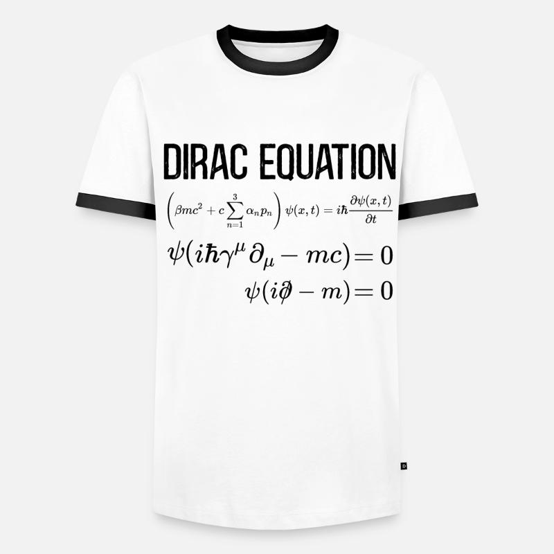 Équation de Dirac Mathématico-relativiste T-shirt contrasté Homme