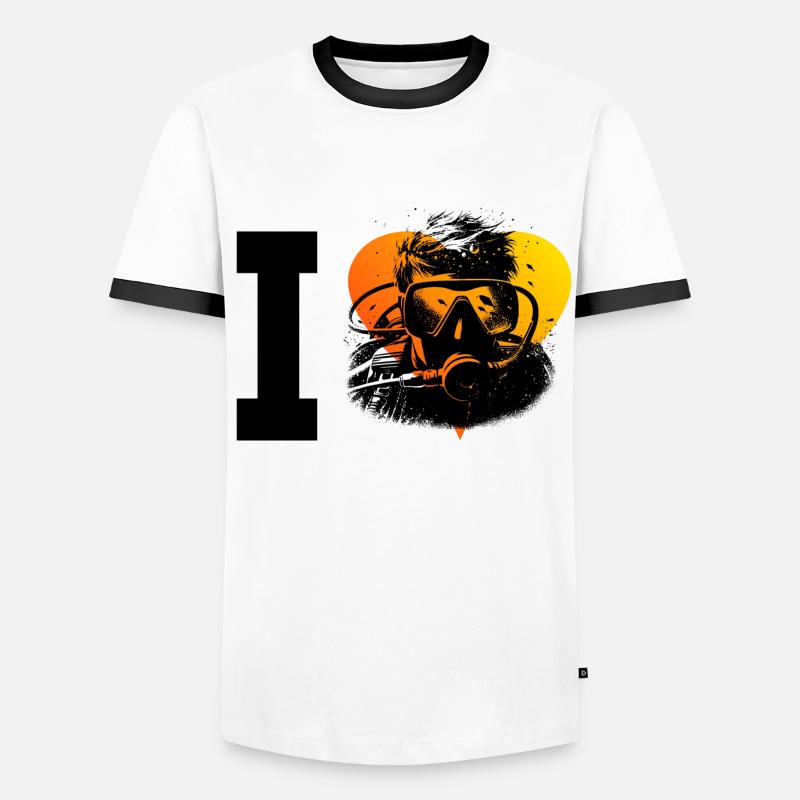 Plongée sous-marine Plongée libre Plongeur Plongée T-shirt contrasté Homme