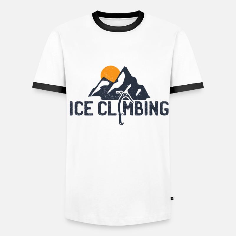Eisklettern Eiskletterer Männer Kontrast-T-Shirt