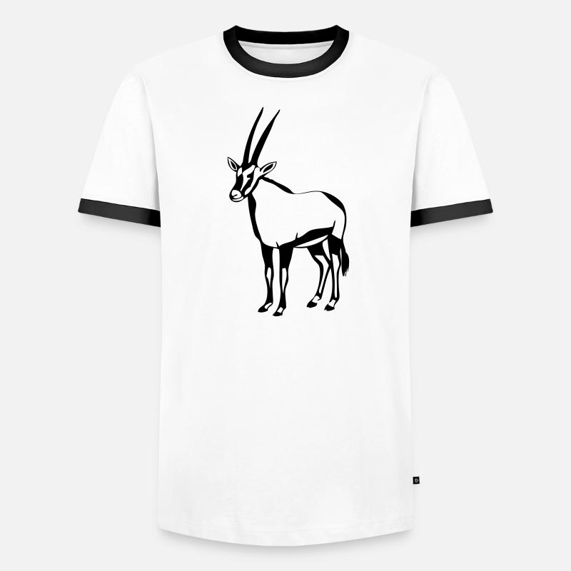 Oryx - Antilope Männer Kontrast-T-Shirt