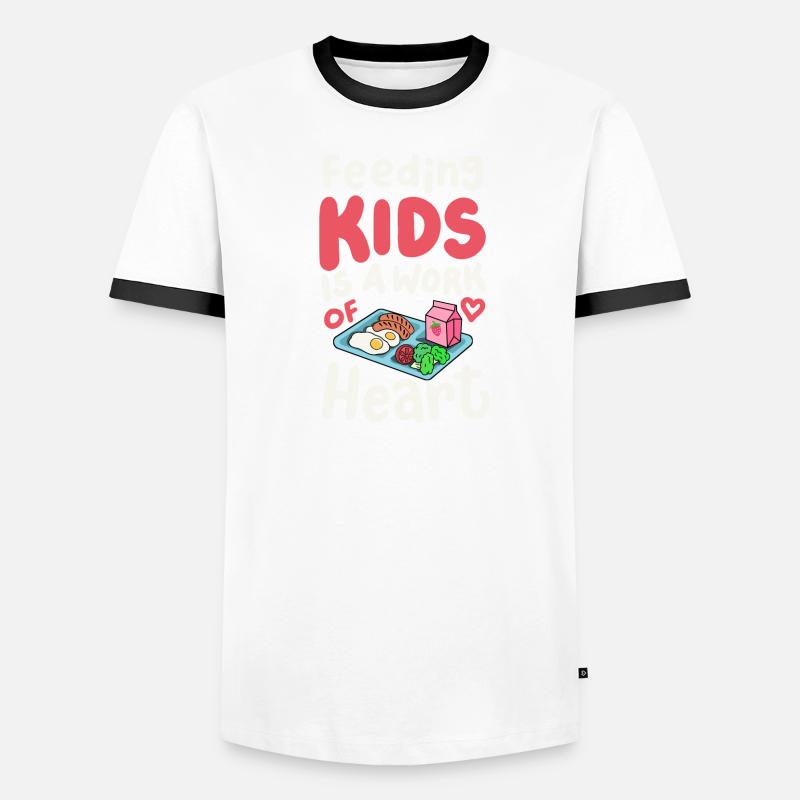Cafeteria-Crew der Schulkantine Männer Kontrast-T-Shirt