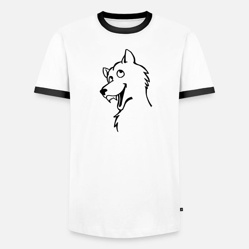Wolf T-shirt contrasté Homme