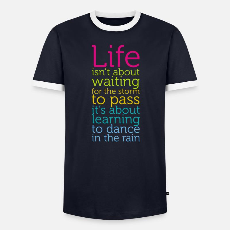 Dans la vie, il ne s’agit pas de se diriger vers la tempête T-shirt contrasté Homme