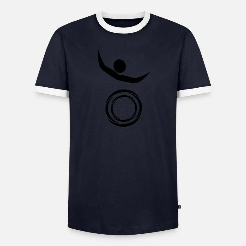 Rollstuhltanz Männer Kontrast-T-Shirt