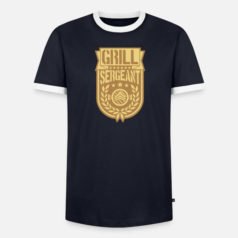 Grill Sergeant couronne de laurier cool T-shirt contrasté Homme