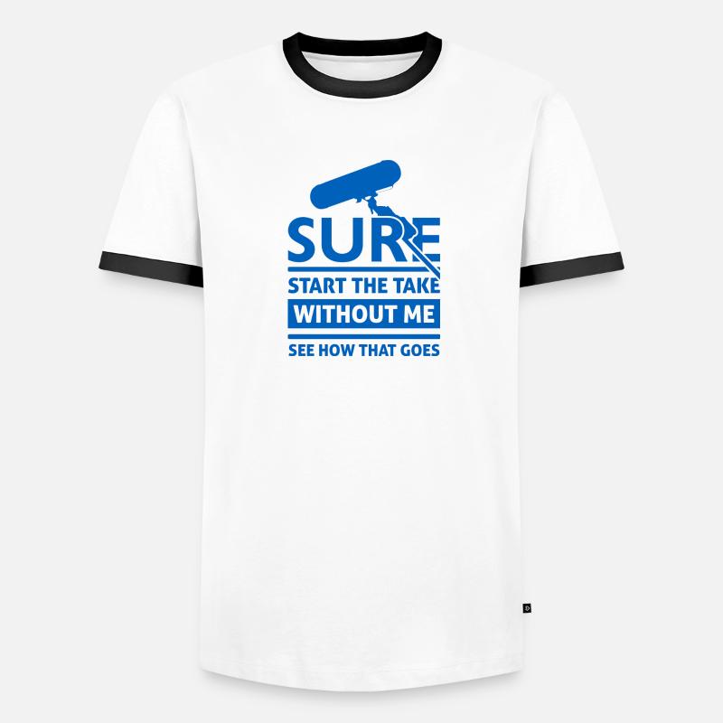 Lustiger Tontechniker Spruch Männer Kontrast-T-Shirt