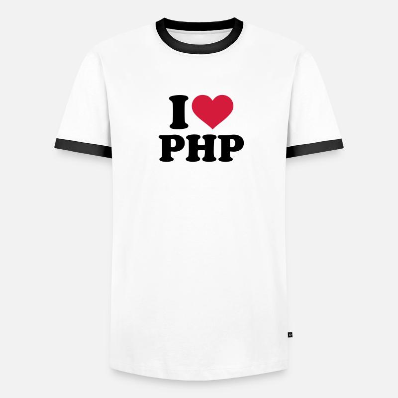 I love PHP Men's Ringer Shirt