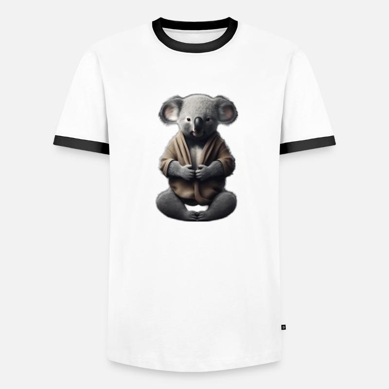 Koala Mönch Männer Kontrast-T-Shirt