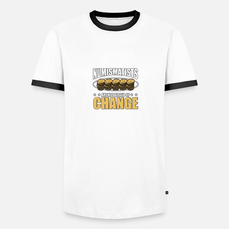Les numismates n’ont pas peur du changement pour T-shirt contrasté Homme
