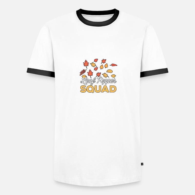 Leaf Peeper Squad Feuilles d’automne Feuillage d’automne T-shirt contrasté Homme