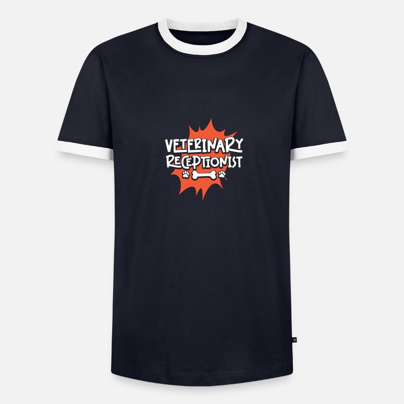 Veterinary Receptionist Veterinary Assistant - Men's Ringer Shirt - undefined