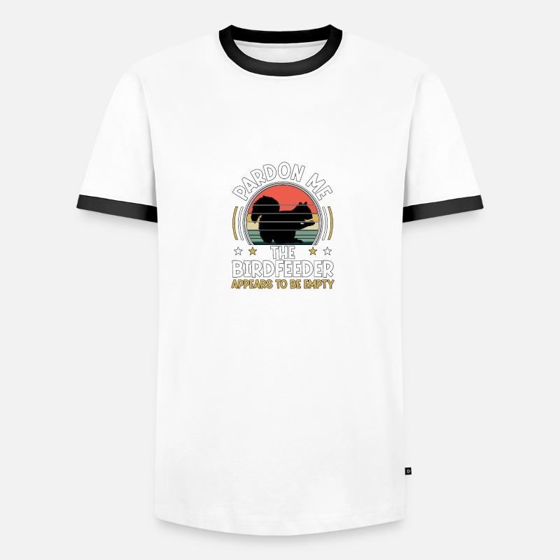 Pardon Me Squirrel Mangeoire Vide Eichhörnchen T-shirt contrasté Homme