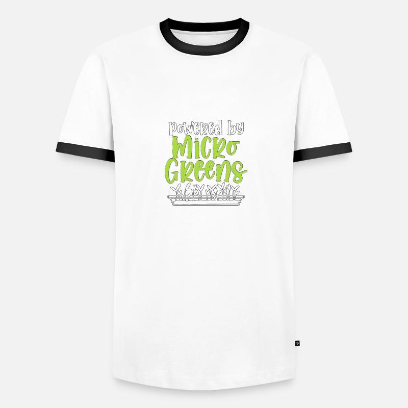 Propulsé par Microgreens Jardinage Microgreen T-shirt contrasté Homme