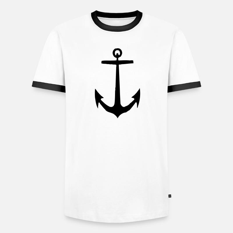 Anker Männer Kontrast-T-Shirt