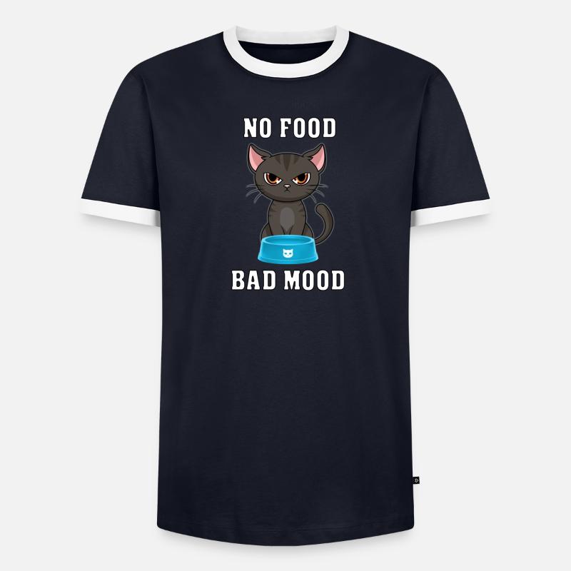 Kein Essen - Schlechte Laune Männer Kontrast-T-Shirt