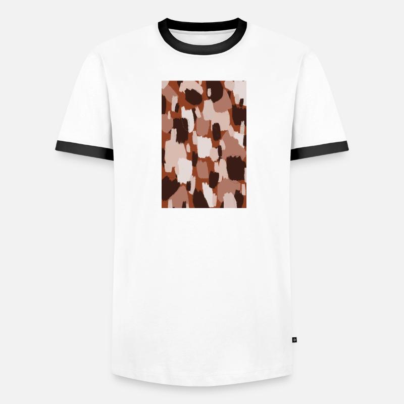Thick Pastel Strokes Pattern Men's Ringer Shirt
