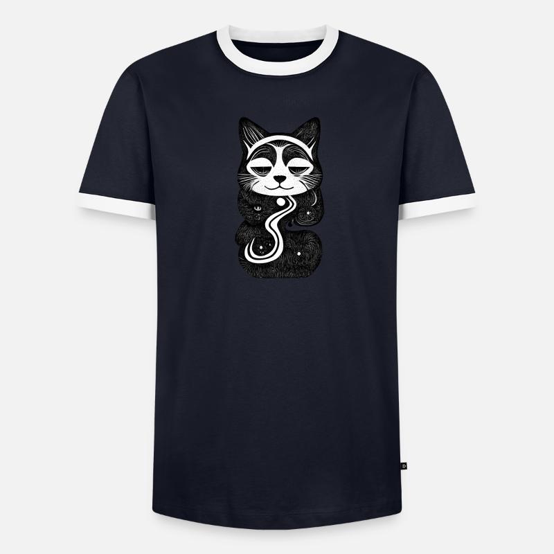 Chat Perché T-shirt contrasté Homme