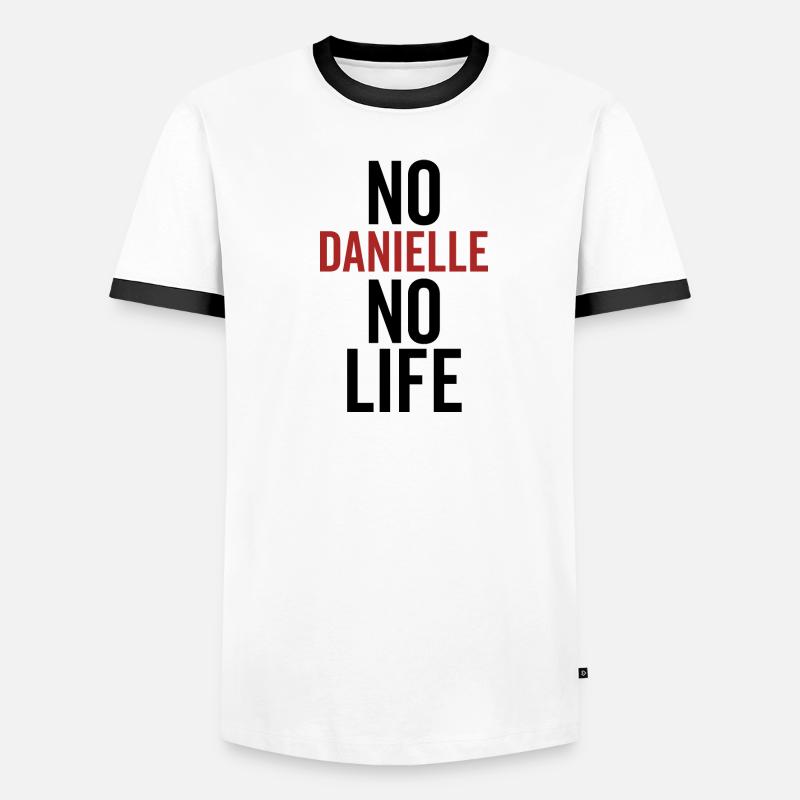Pas de Danielle Pas de vie T-shirt contrasté Homme