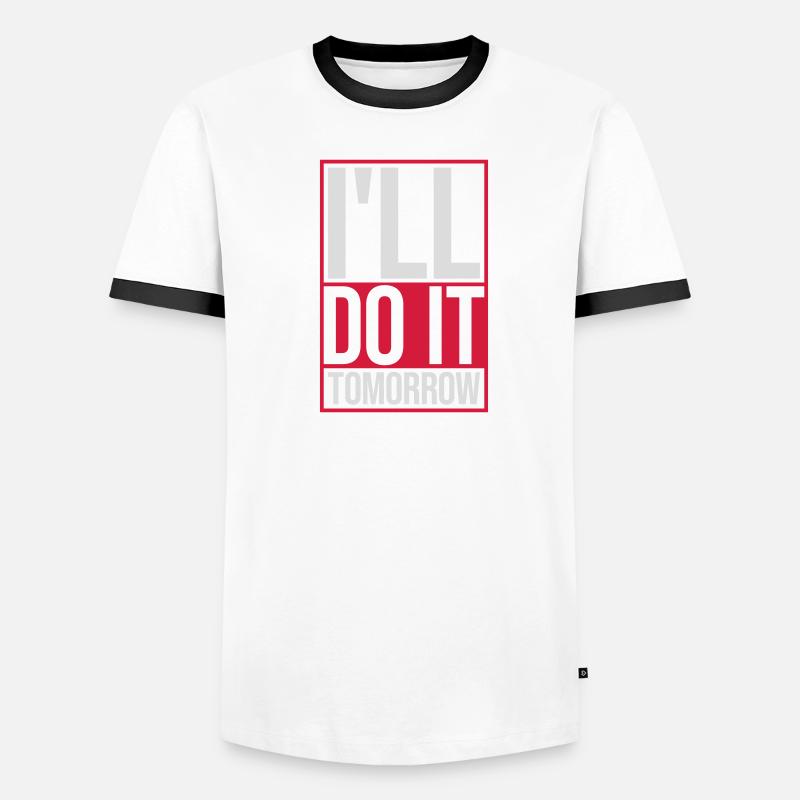 Citation de Do It Tomorrow T-shirt contrasté Homme
