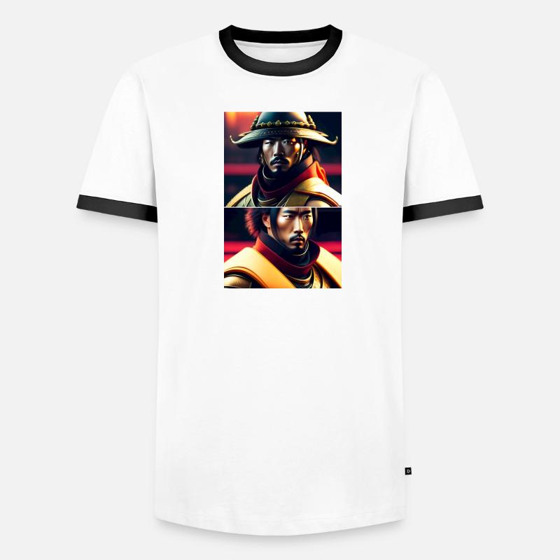 Futuristic Samurai Men's Ringer Shirt