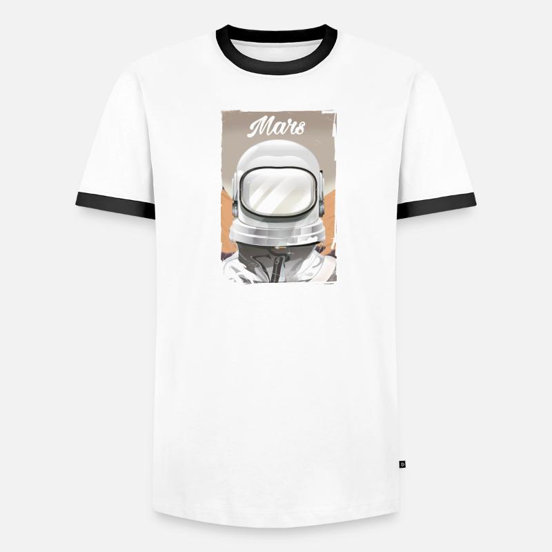 Mars Explorer Astronaut Men's Ringer Shirt