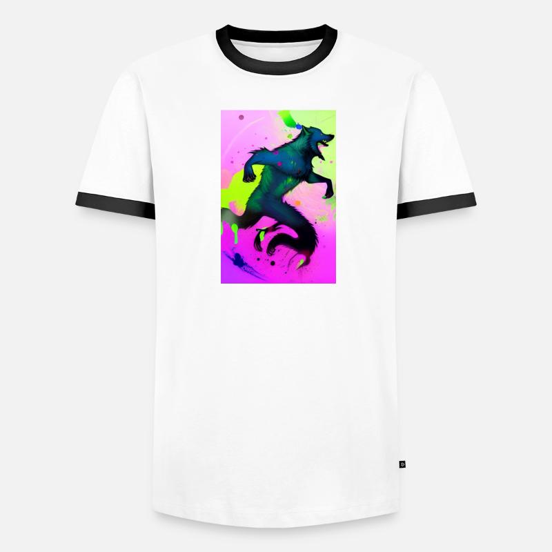Werewolf | Wolf | Mythical creatures | Monsters | Mystical Men's Ringer Shirt