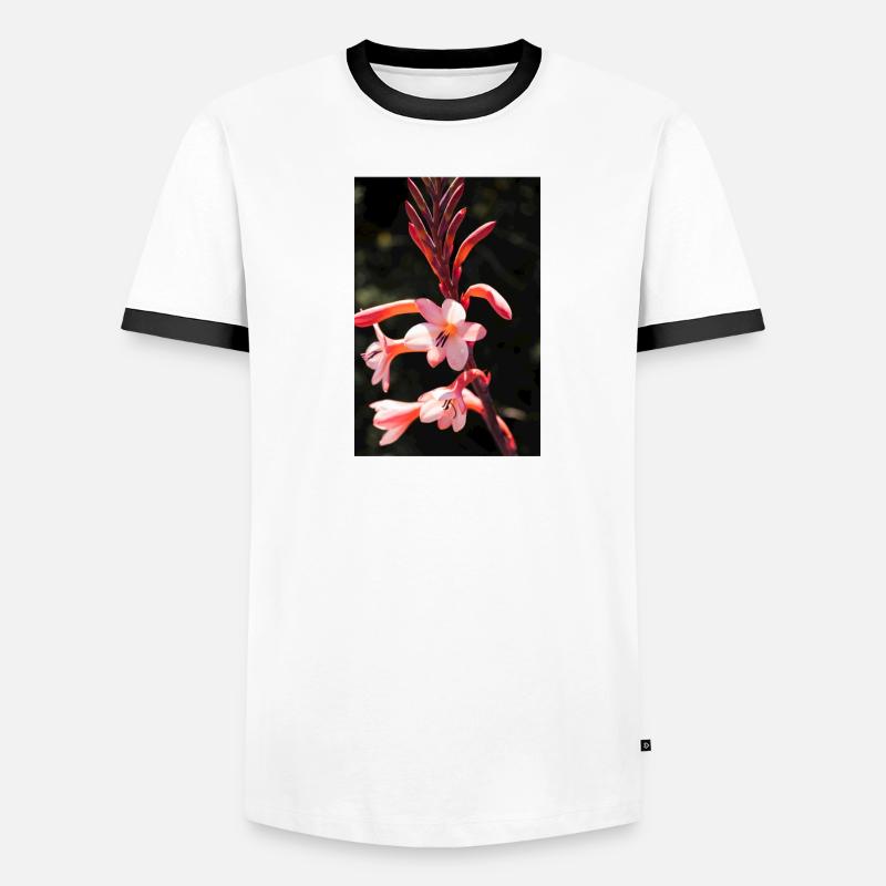 Fleur T-shirt contrasté Homme