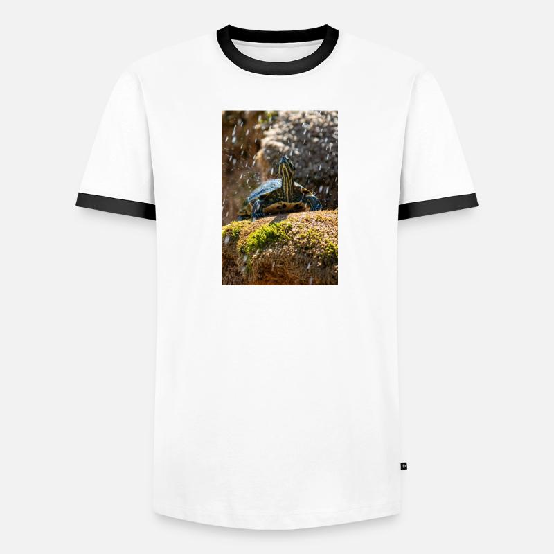 Gelbbauch-Slider Trachemys scripta scripta Männer Kontrast-T-Shirt