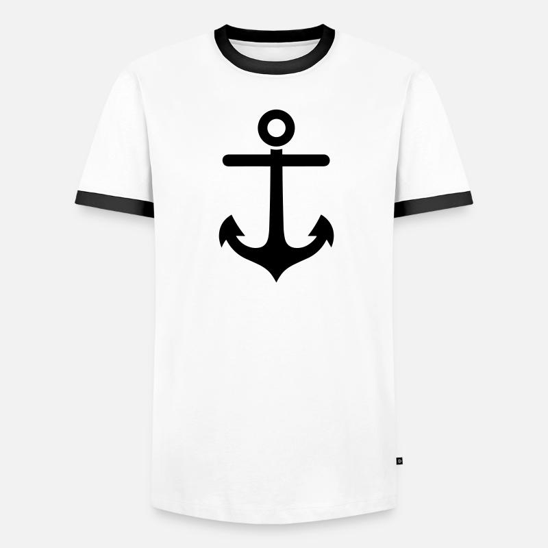 Anker Männer Kontrast-T-Shirt