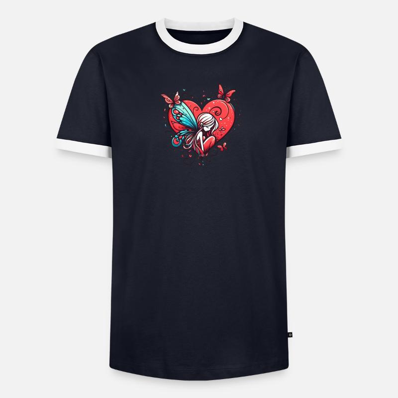 Coeur de conte de fée T-shirt contrasté Homme