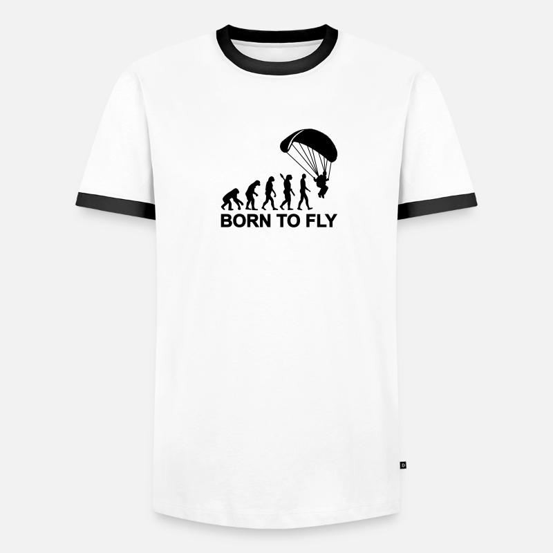 Evolution Parachute jumping Men's Ringer Shirt