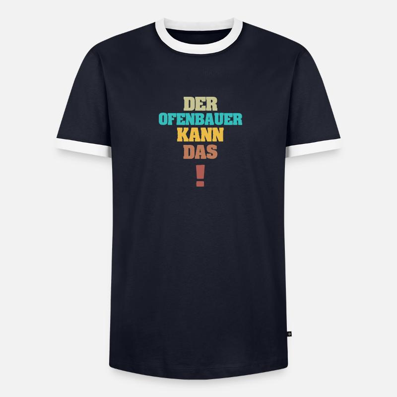 Drôle de constructeur de poêles T-shirt contrasté Homme