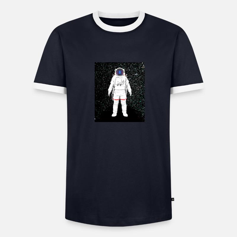Astronaute dans le cosmos T-shirt contrasté Homme