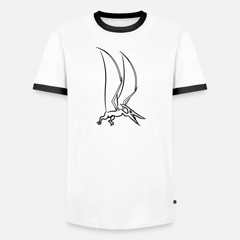 Saurier Pteranodon flugsaurier Männer Kontrast-T-Shirt